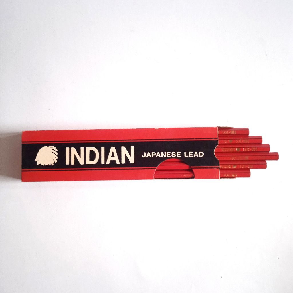 

Antik Vintage Pensil Lama Indian Japanese Lead Made in Japan HB-101 NOS + Box Isi 1 Lusin (12 pcs) Tua Langka Layak Koleksi