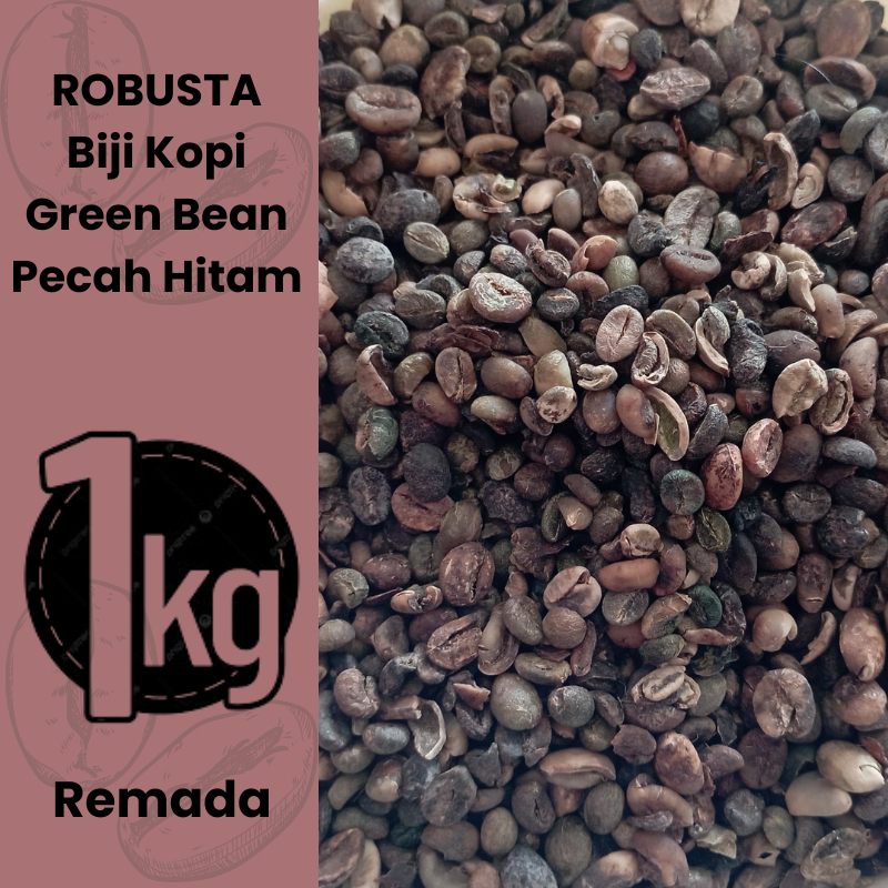 

Biji Kopi Robusta Asli Jawa 1 Kilogram Pecah Hitam Green Bean Greenbean Kebumen Purworejo