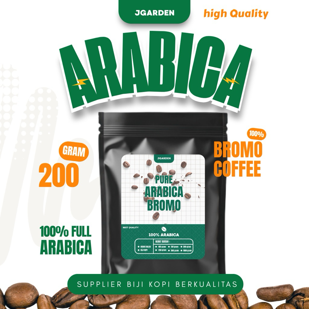 

Kopi 100% Arabika Bromo Premium 200 gram