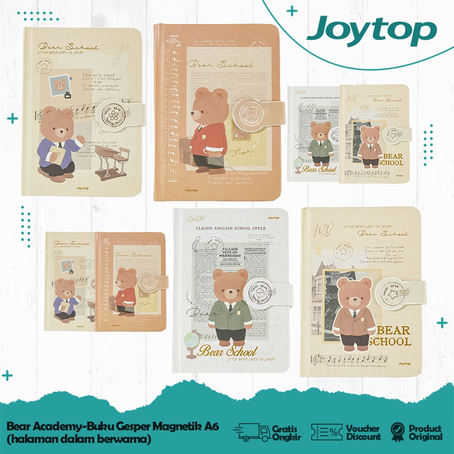 

JOYTOP Notebook Diary A6 Jurnal Magnet Bear / Buku Agenda Planner Cute