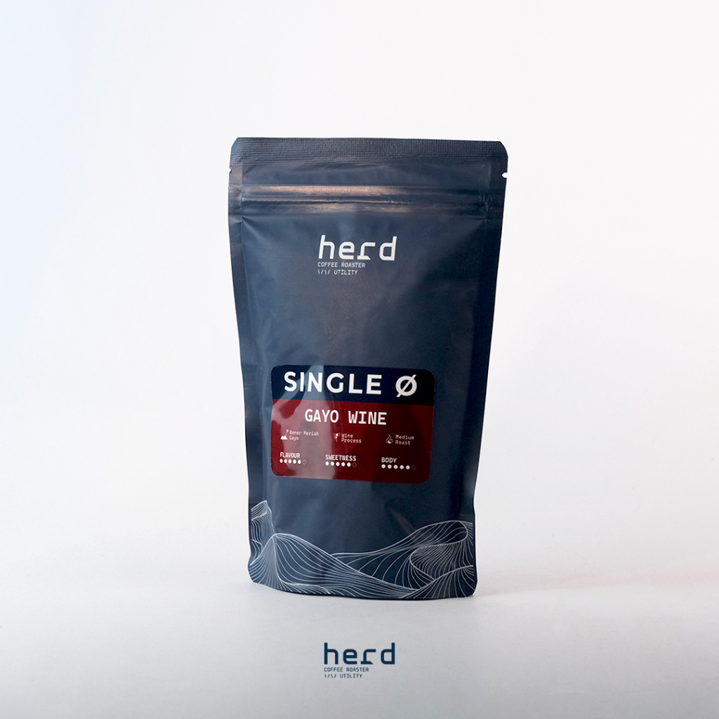 

Herd Coffee Roaster Kopi Arabika Gayo Wine 150 Gram Single Origin Filter