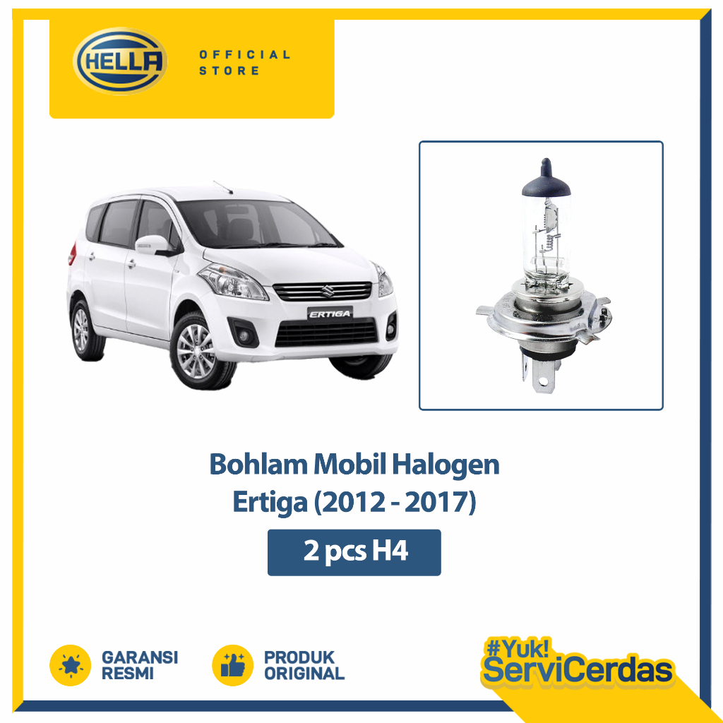 Lampu Mobil Ertiga 2012- 2017 H4 (2 pcs) - Bohlam Mobil Hella