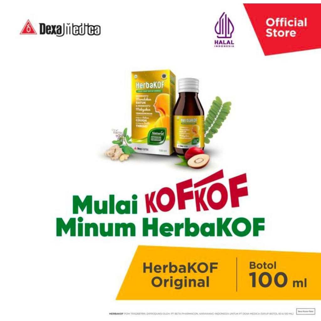

HerbaKof Sirup Herbal Botol 100 ml