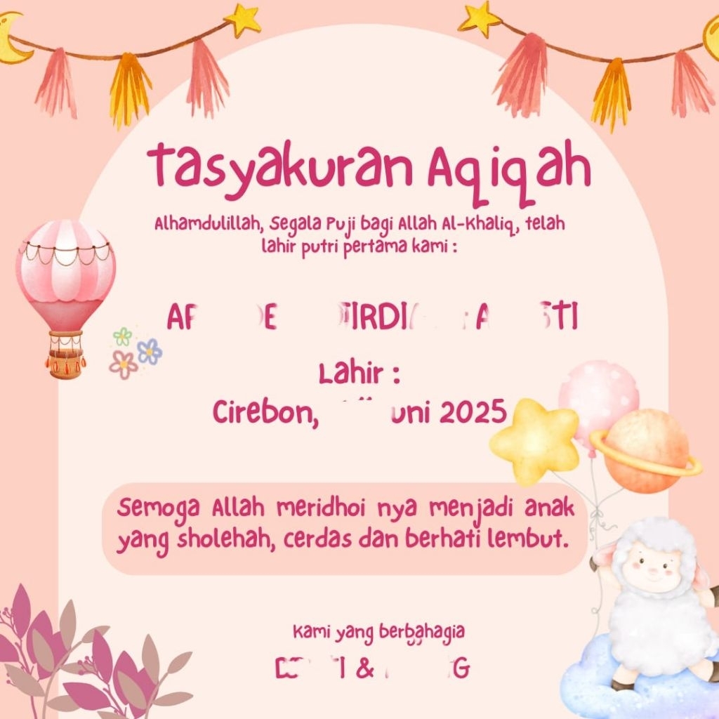 

STICKER AQIQAH UNTUK NASI BOX ATAU LAINNYA