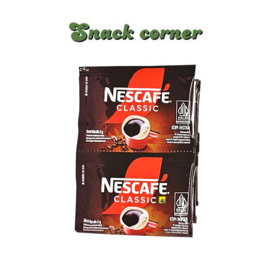 

Nescafe Classic Original 1 Renceng (isi 10 Sachet 2 gr)