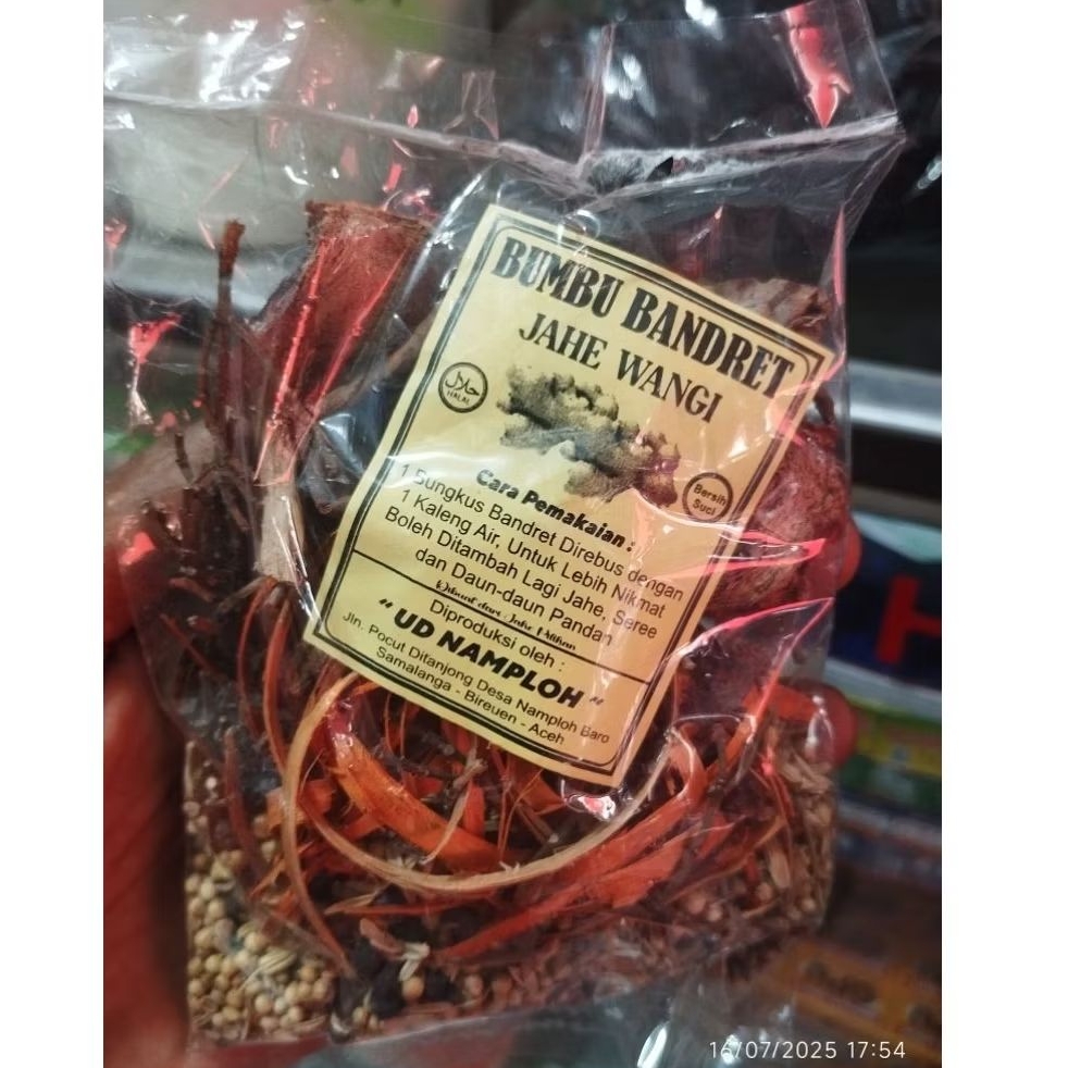 

Bumbu Bandret Jahe wangi Khas Kota Samalanga Aceh
