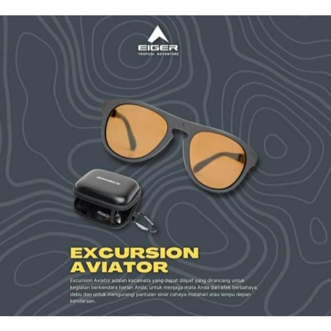 g0nur okEIGERori  EXCURSION AVIATOR kacamata lipat limited