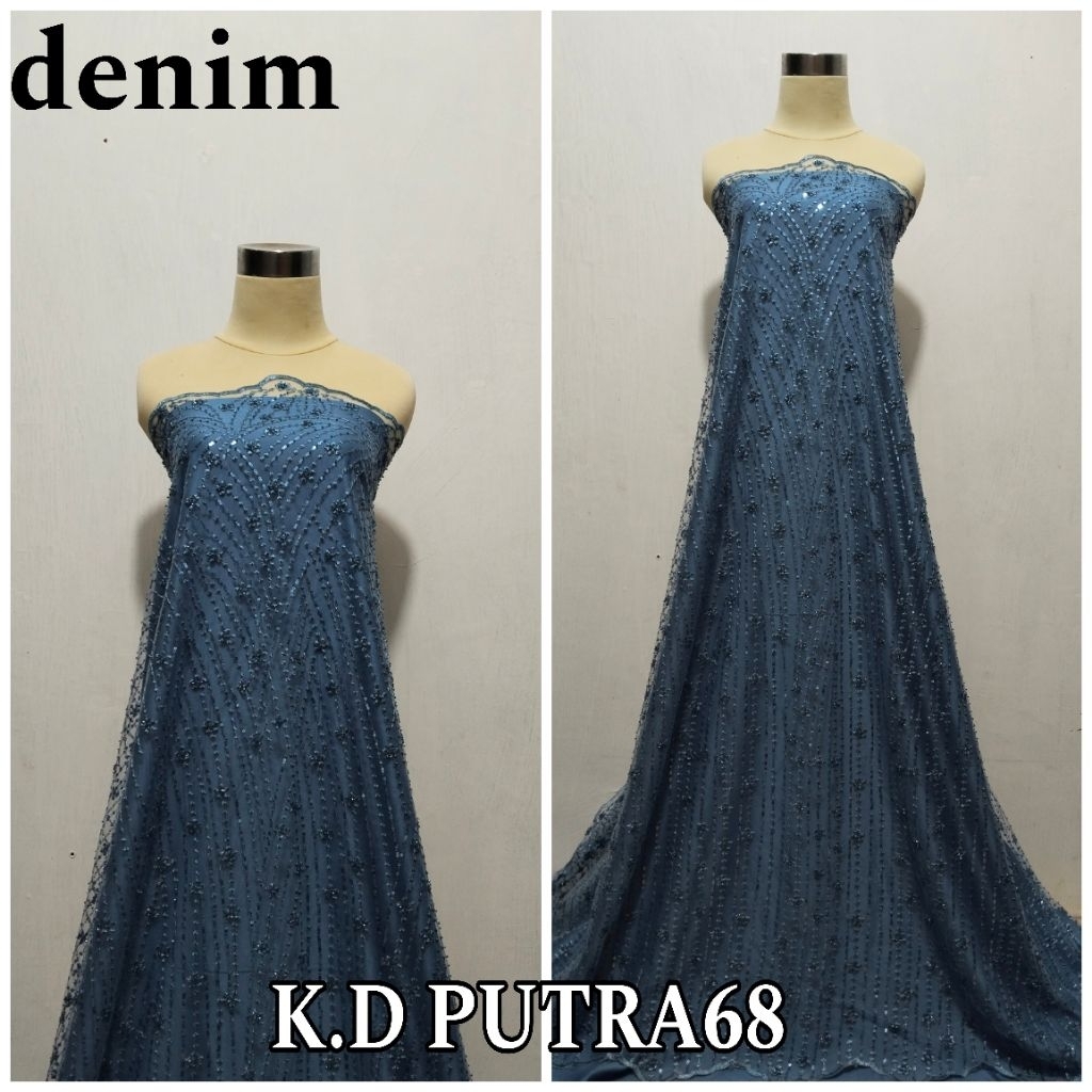 Tile Akar payet  / Tile payet siqueen/ Bahan Brokat kebaya motif bulgari