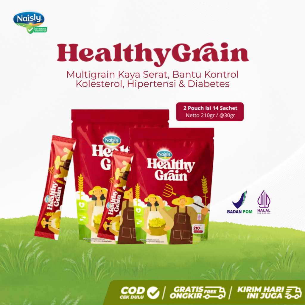 

Healthy Grain - Superfood Multigrain Herbal untuk Hipertensi & Kolesterol - 2 Pouch