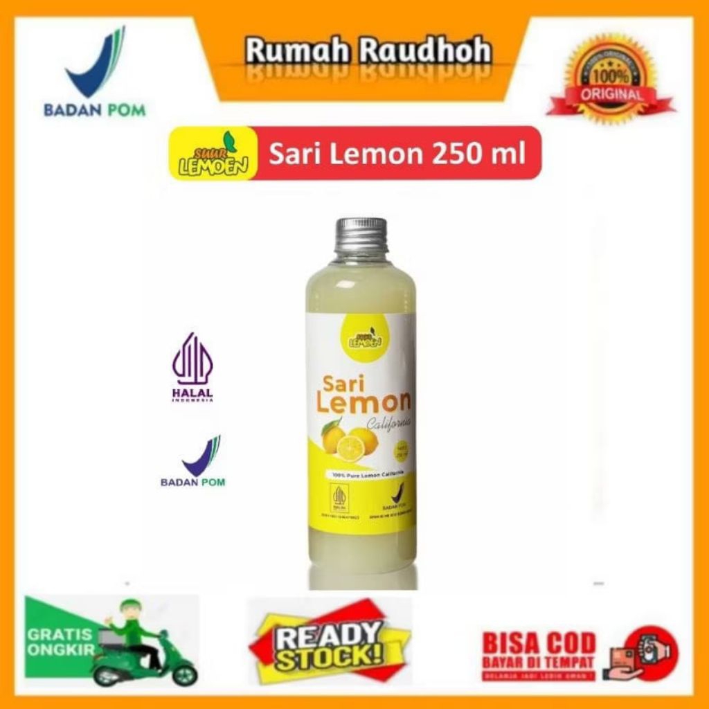 

SUUR LEMOEN SARI LEMON ASLI 250 ML - DETOKFIKASI TUBUH, DIET, DAYA TAHAN TUBUH