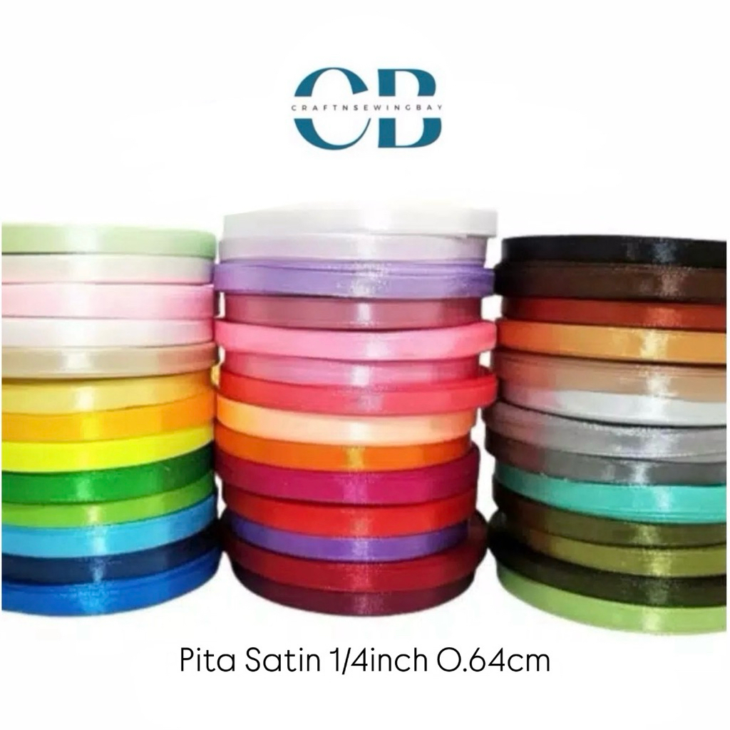 

Pita Satin Pita Kain 1/4 inch 0,6cm Grosir Murah