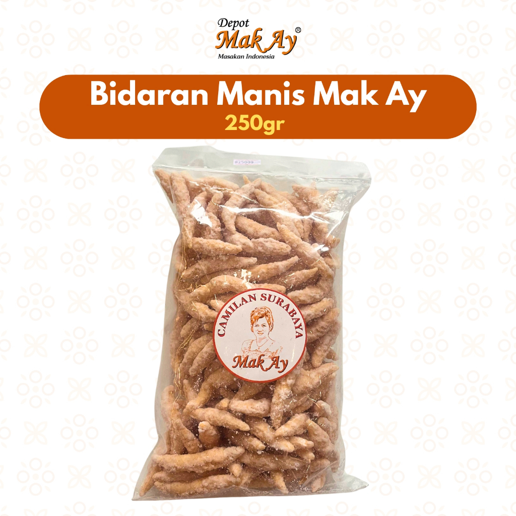 

Bidaran Manis 250gr Mak Ay | Camilan | Jajanan | Surabaya | Snack | Makanan | Keripik | Enak | Nyemil