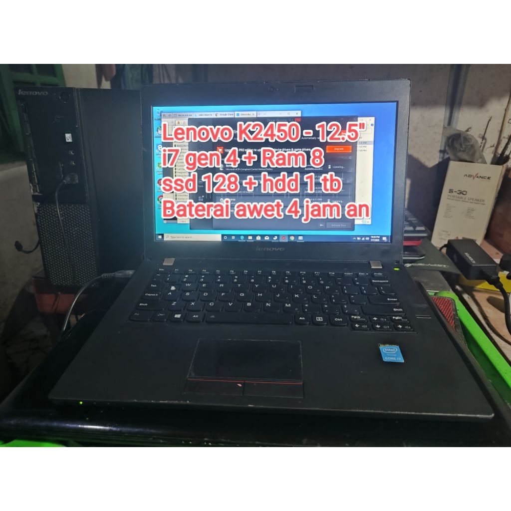 Lenovo K2450 i7 ram 8 ssd 128 + hdd 1 tb