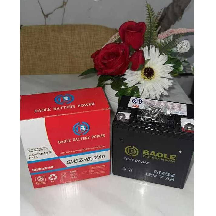 Aki Motor BAOLE MURAH (GM5Z-7AH)Untuk Motor N Max, Xeon, Satria, Vixion