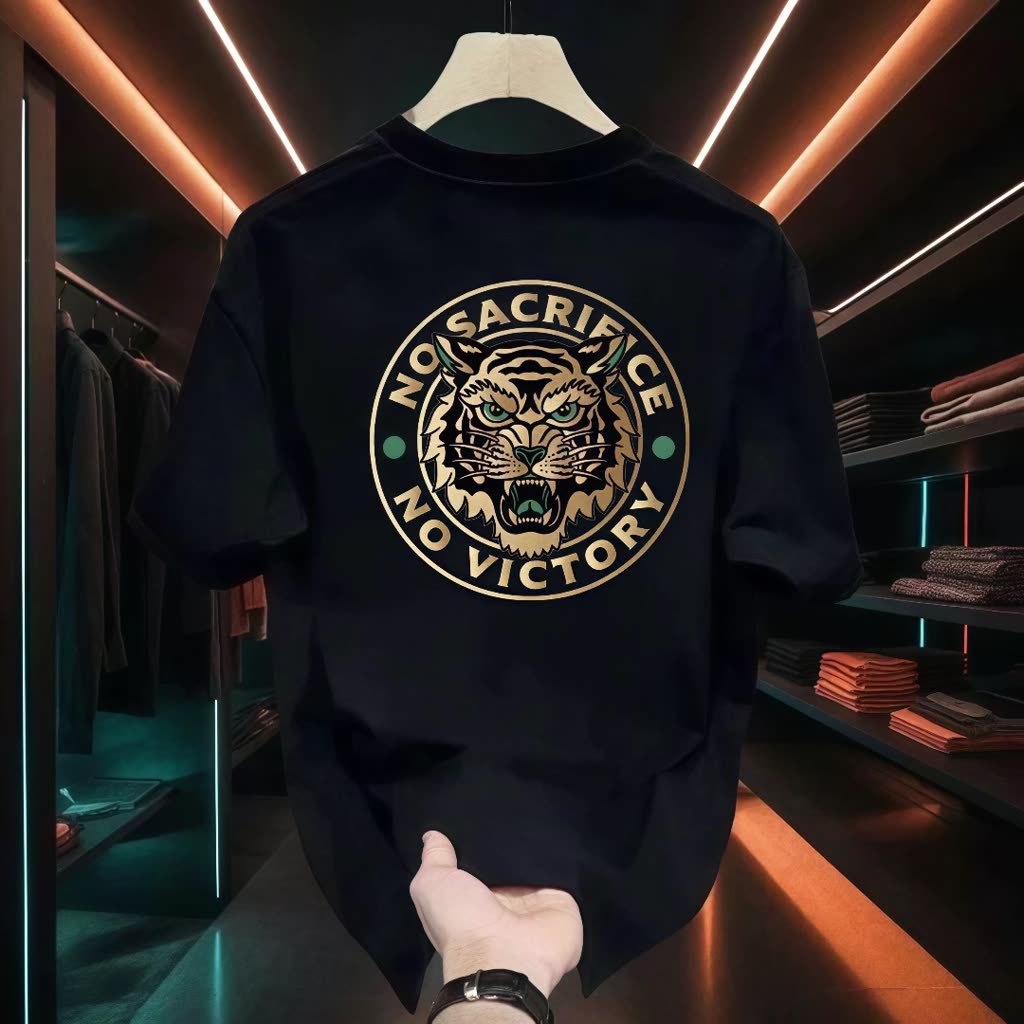 【Distro Original 100%】Kaos pria merekashion trendi dengan motif harimau yang keren, terbaru dan berk