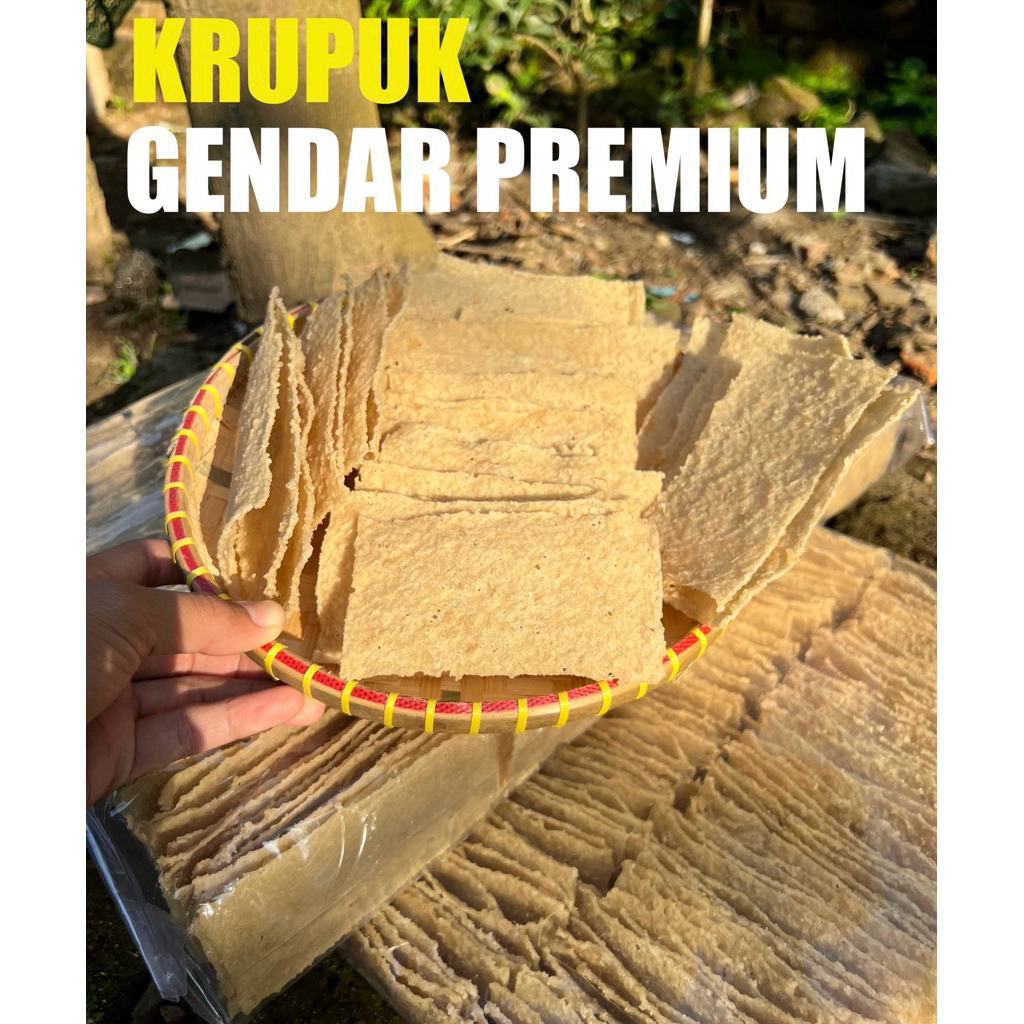 

krupuk gendar Premium 2.5 kg /krupuk puli/lempeng puli/krupuk mentah /Termurah