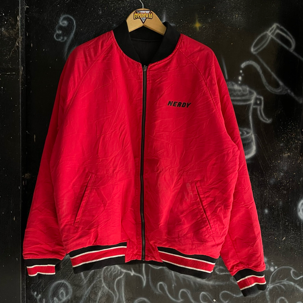 Bomber jacket reversible nerdy