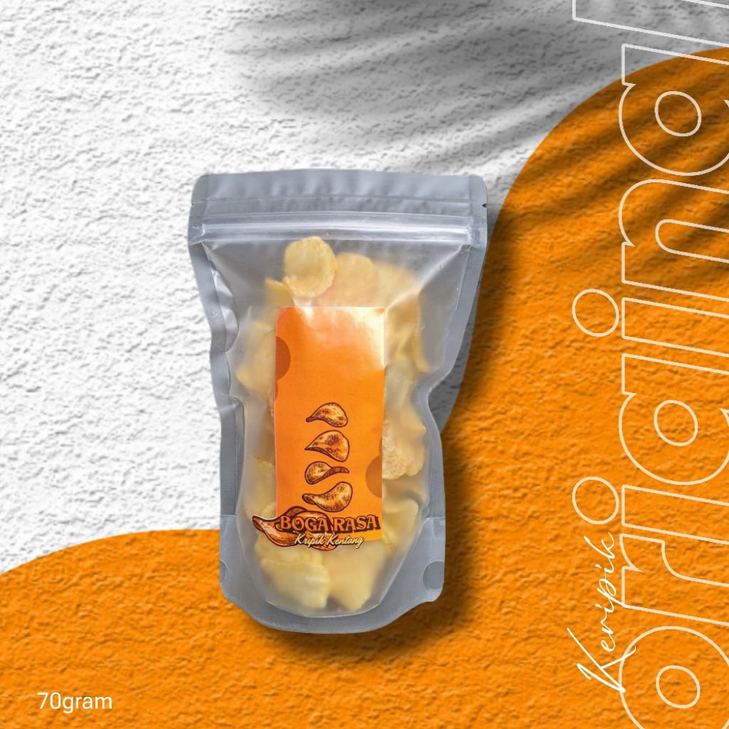 

Keripik Kentang BogaRasa Keripik Kentang Original 70GRAM Cemilan Keluarga Enak Renyah Gurih