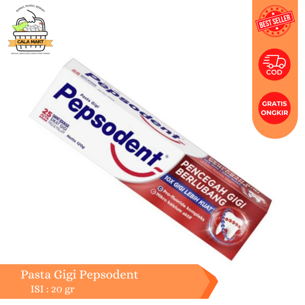 Pepsodent Pasta Gigi / 120 gr Odol Pepsodent