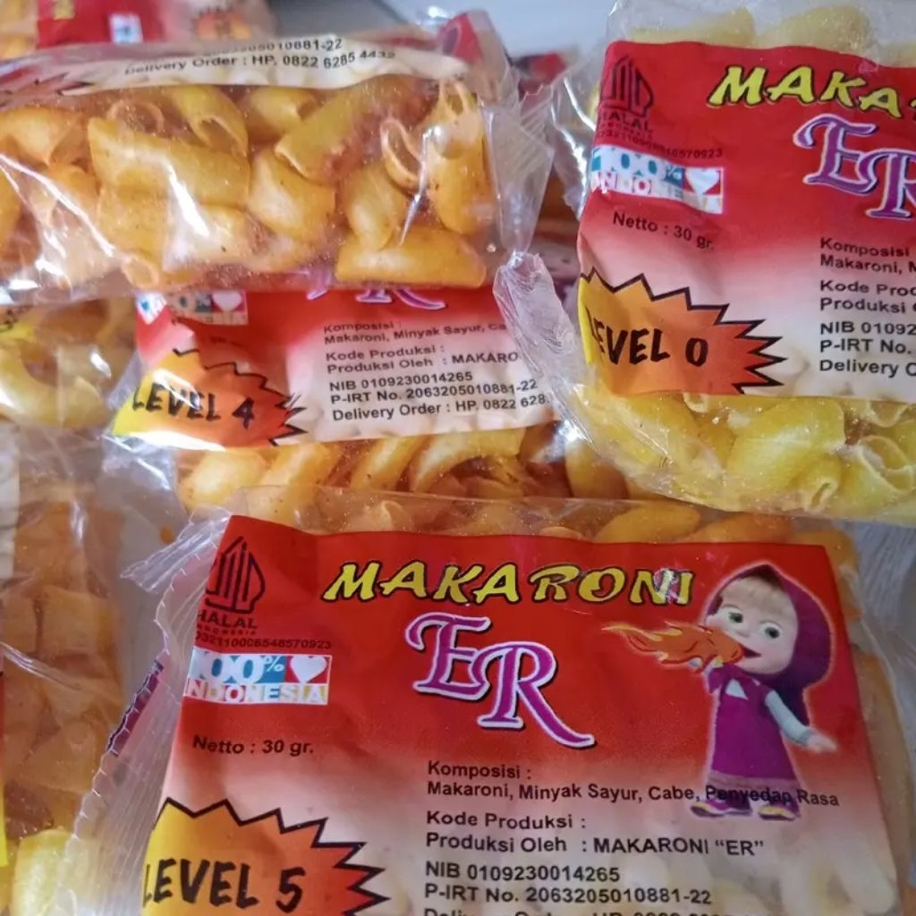 

makaroni Level ER_makaroni pedas gurih-ER marsha