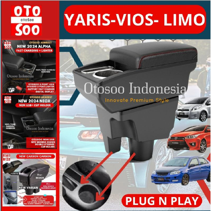 ARMREST YARIS-YARIS LELE- YARIS BAKPAO -NEW YARIS -OTOSOO ARMREST YARIS -ACCESORIES YARIS