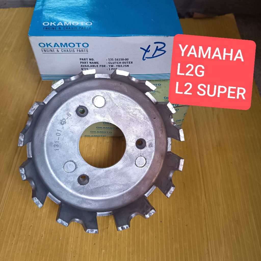 ALMUNIUM RUMAH KAMPAS KOPLING YAMAHA L2  YB 100 L2 SUPER L2G