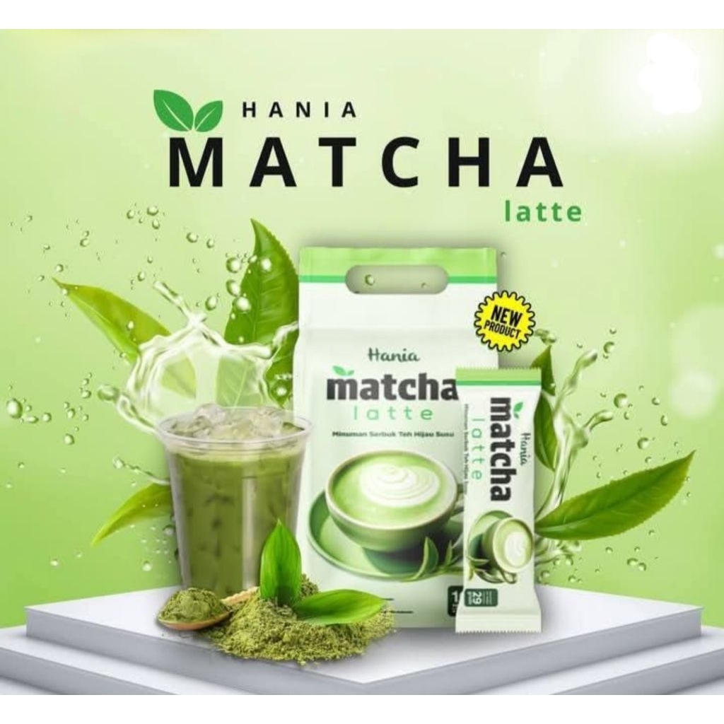 

HANIA MATCHA LATTE, Minuman Herbal Teh Hijau, Demam, Batuk, DBD, Tipes