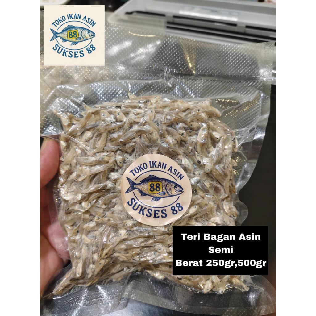 

Teri Bagan Asin Semi 250gr / 500gr | Teri Kering Siap Masak Gurih | Vakum Pack Premium