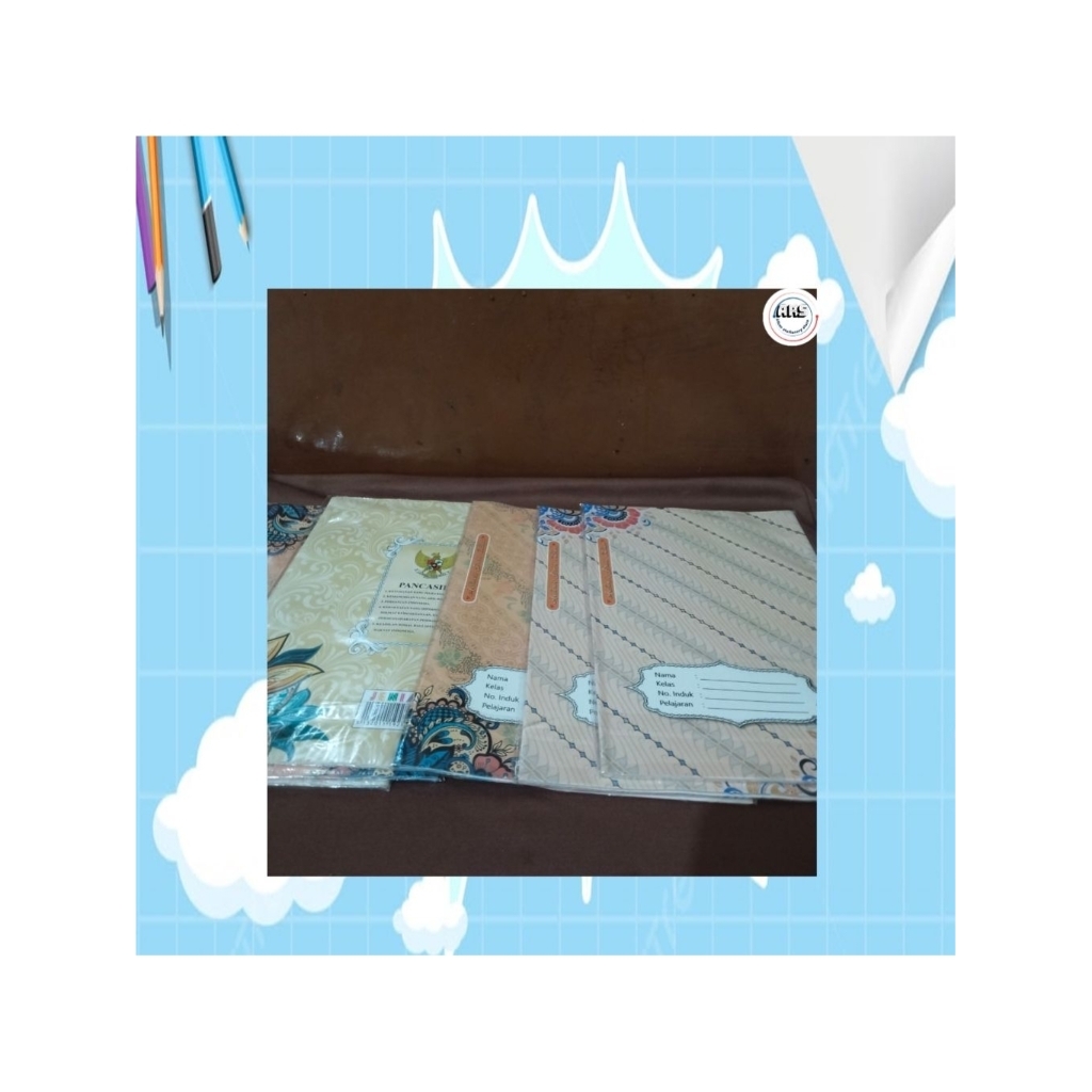

SAMPUL KERTAS BUKU TULIS BOKY MOTIF BATIK/ UKURAN BIG BOS