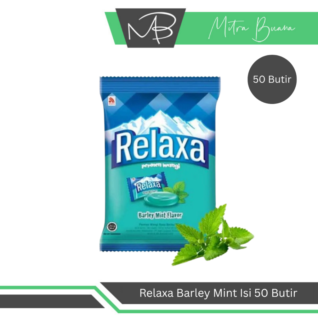 

Relaxa Barley Mint Sak 125gr Isi 50 Butir - Permen Mint Menghilangkan Bau Mulut Enak Murah