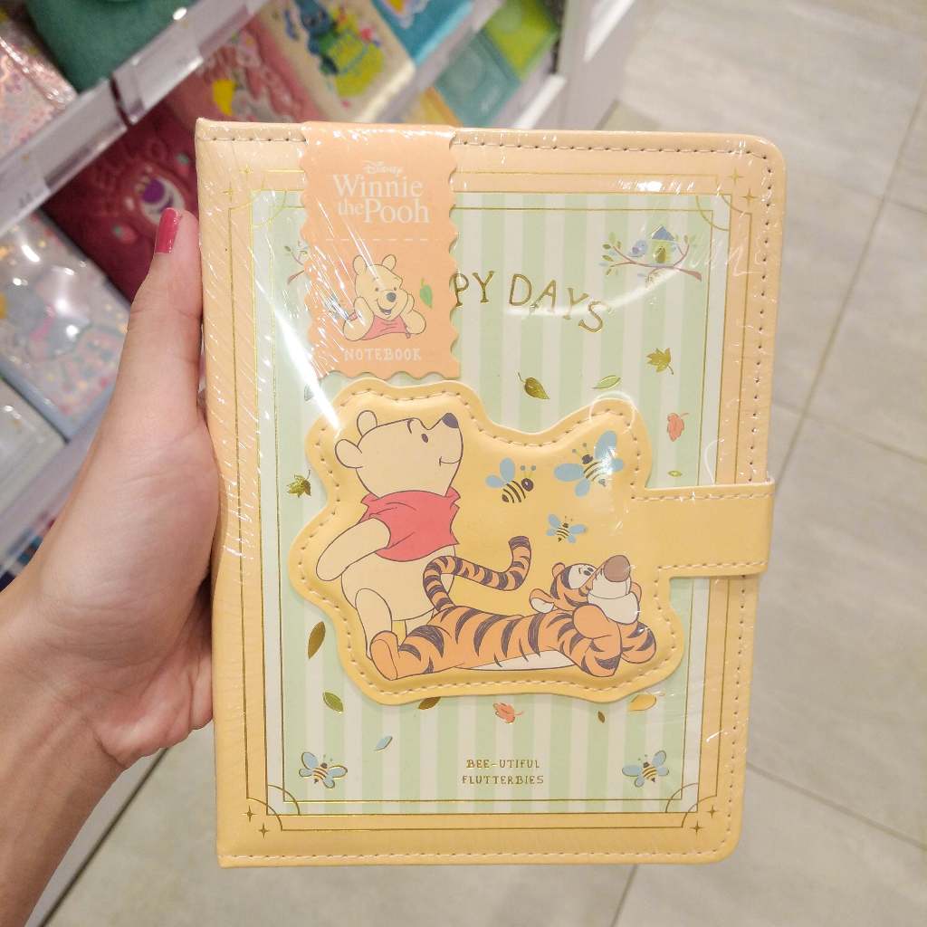 

Disney Winnie The Pooh Tiger Yellow Happy Day Hard Cover Journal Pad Notebook Buku Catatan Jurnal Diary