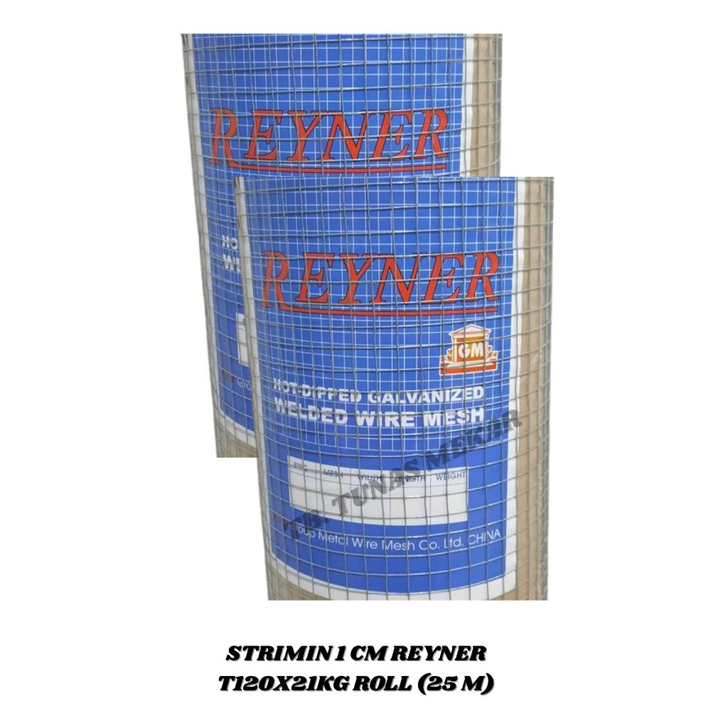 (1 ROL) Kawat Loket Ram Patri Galvanis Welded Wire Mesh REYNER / Kawat Loket Patri/ STRIMIN 1 CM REY