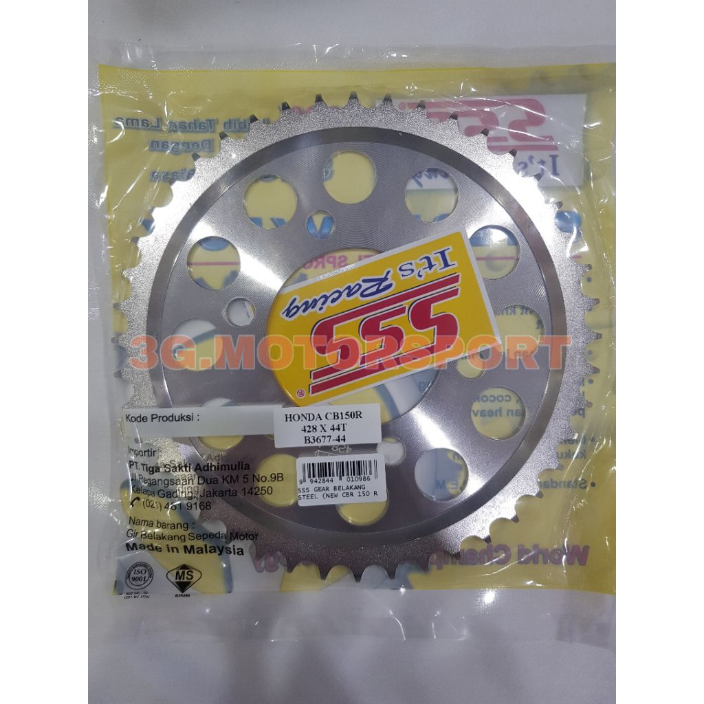 Gear belakang 428 CB150RNEW/CBR150R (LOBANG 6)sss