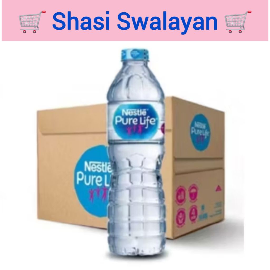 

NESTLE PURE LIFE 1 Dus Karton 600ml X 24Pcs/ 1,5Liter X 12Pcs - Air Mineral Botol