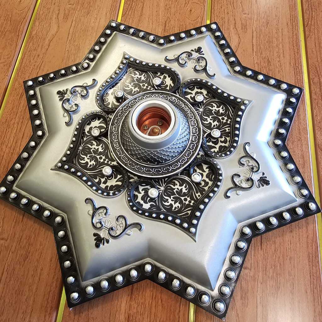 COD ORNAMEN LAMPU PLAFON PVC 30x30 / FITTING / FITTING HIAS / ORNAMEN LAMPU PLAFON PVC 30X30/FITING 