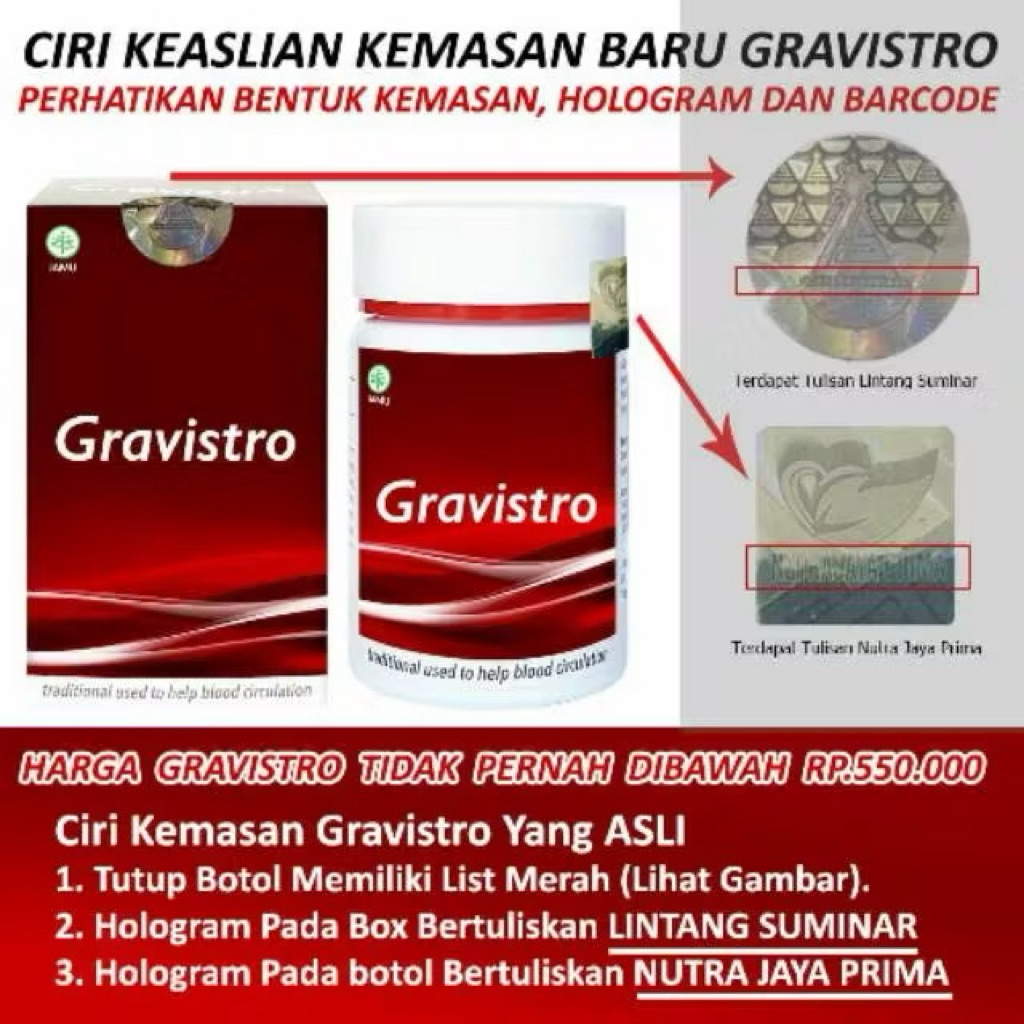 Gravistro Obat Jantung Koroner - Jantung Bengkak dan Stroke Penyumbatan - Melawan Plak Penyumbatan