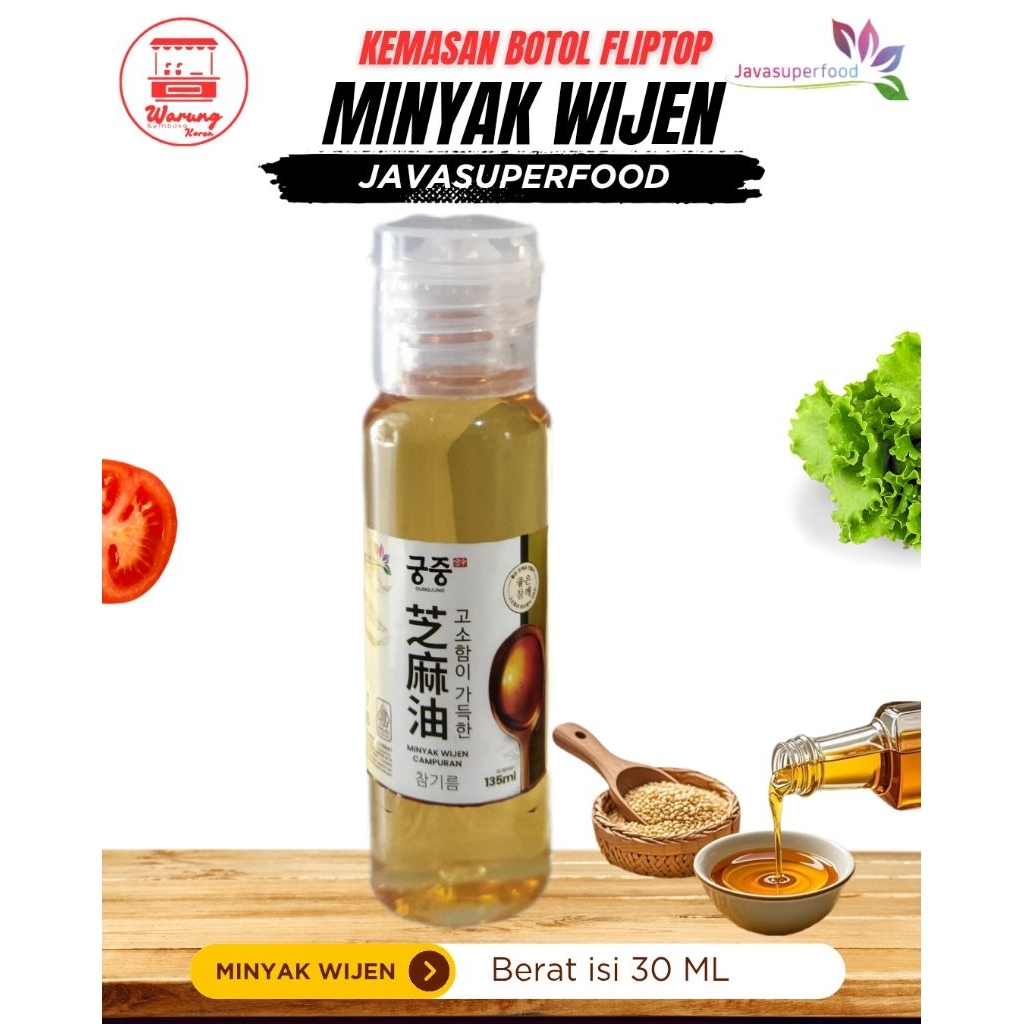 

MINYAK WIJEN JAVA SUPER FOOD REPACK 30 ML / 60 ML SESAME OIL JAPAN
