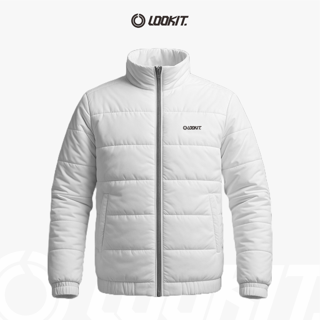 Puffer Jacket White | Jaket Kembung Pria