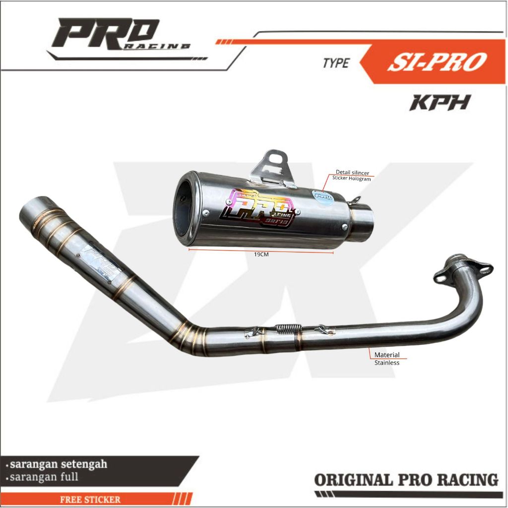 Knalpot S1 Premium Titan Jupiter Z Drag Supra125 Kharisma Pro Racing