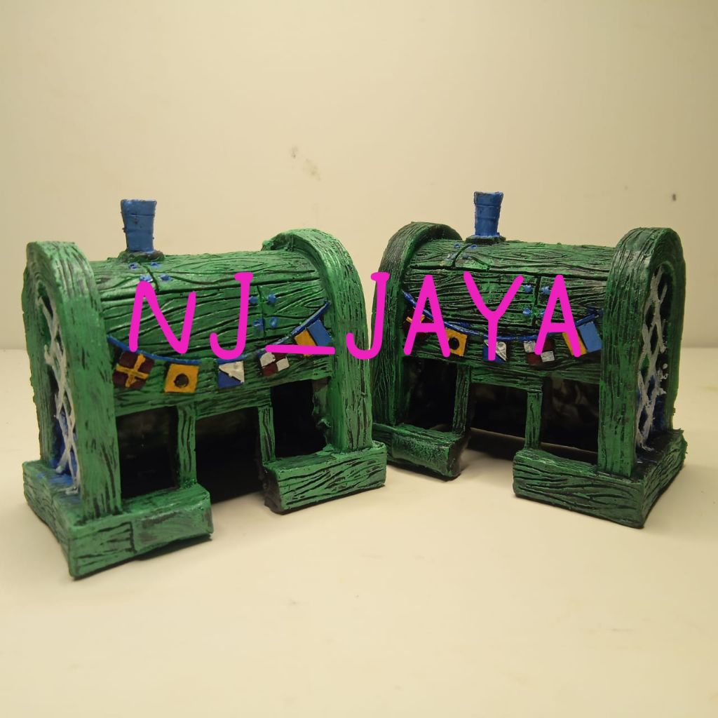 HIASAN AQUARIUM KRUSTYKRAB MINIATUR KRUSTYKRAB HIASAN AQUARIUM RUMAH SPONGEBOB HIASAN AQUARIUM RUMAH