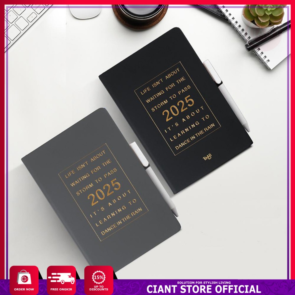 

BUKU AGENDA PLANNER PENANDA HARI TANGGAL JAM TEMPAT PENA MINIMALIS