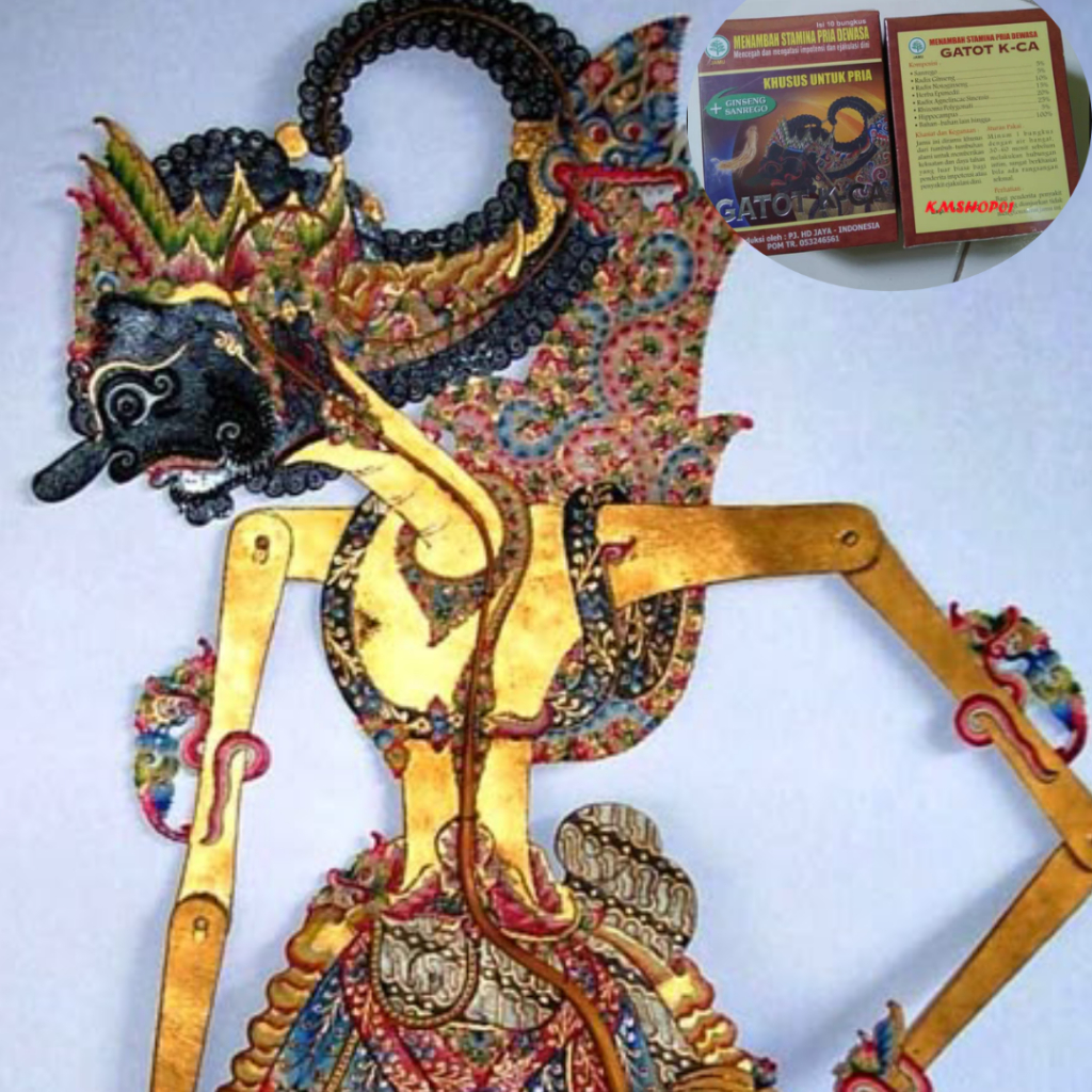 JUAL WAYANG GATOT KACA SERBUK KERAJINAN