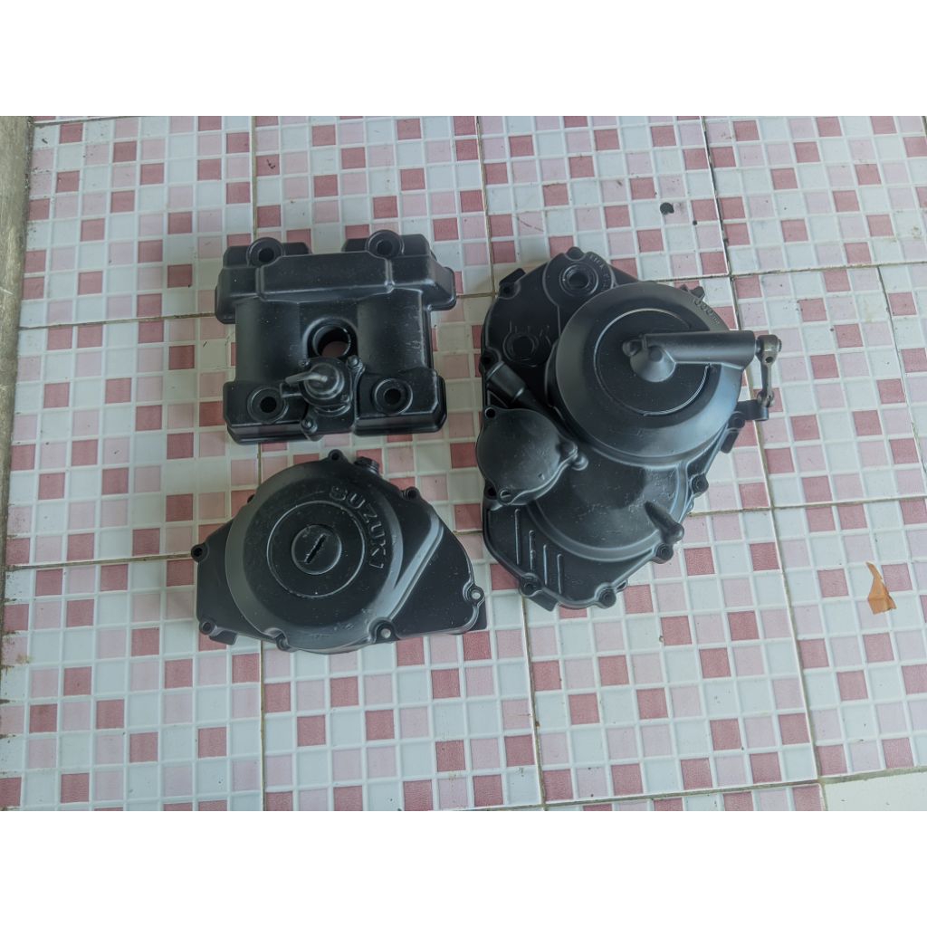 blok kopling set blok magnet + tutup blok head Suzuki satria fu 150 karbu original cabutan