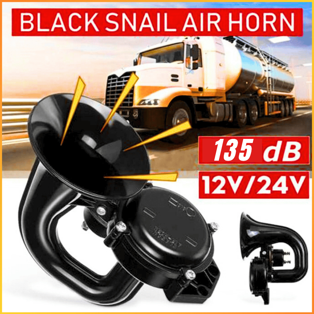 COD OTOHEROES Klakson Mobil Truk Angin 12/24V Tanpa Angin Keong Scania Volvo Trompet SuperLoud 135dB