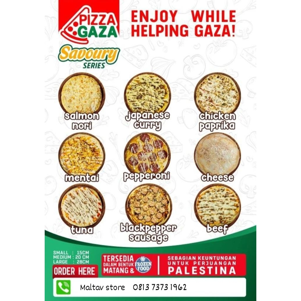 

PIZZA GAZA FROZEN ALL VARIAN HOMEMADE