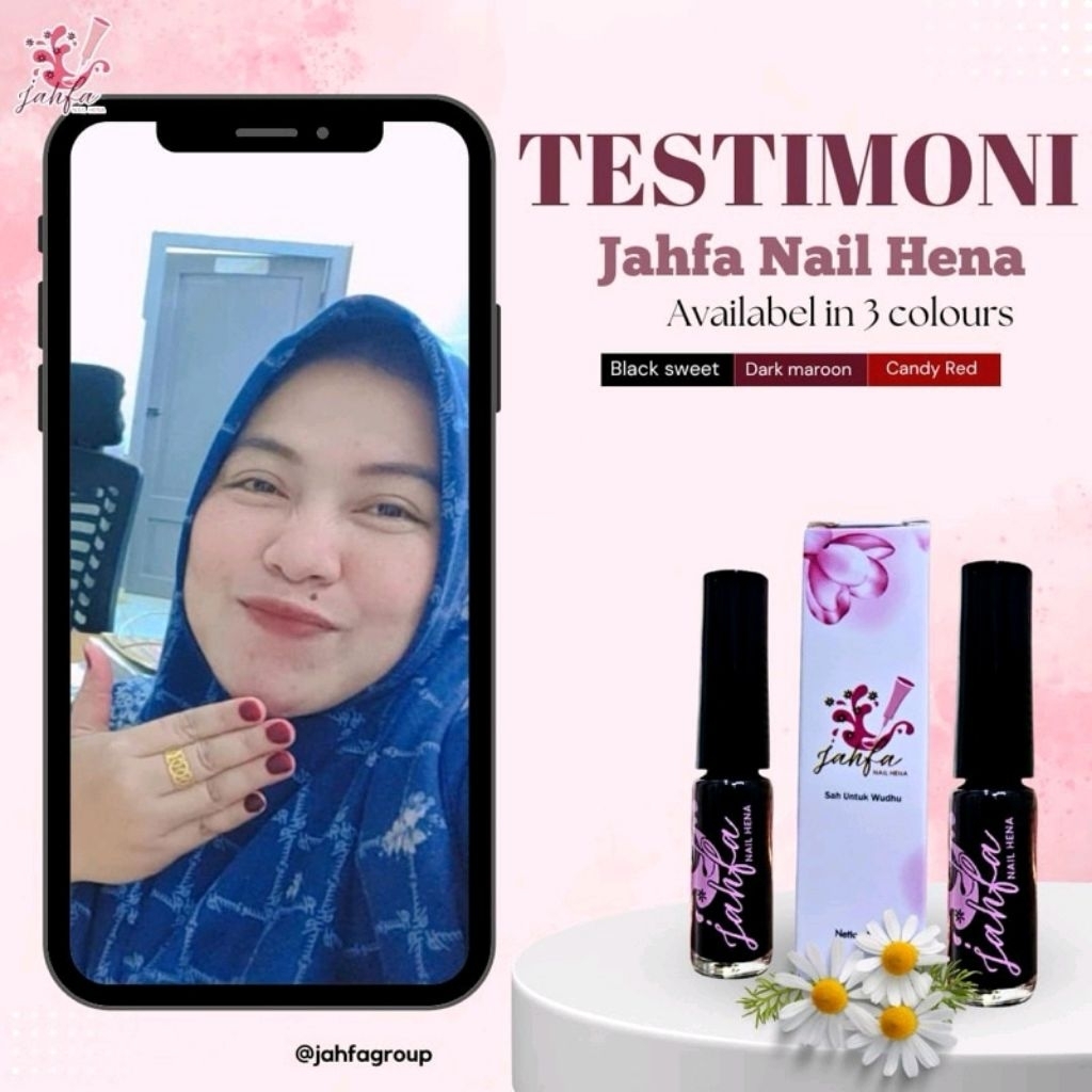 Jahfa Nail Henna/Maroon/Hitam/Merah/Awet/Grosir Kosmetik/Serba Kosmetik Murah