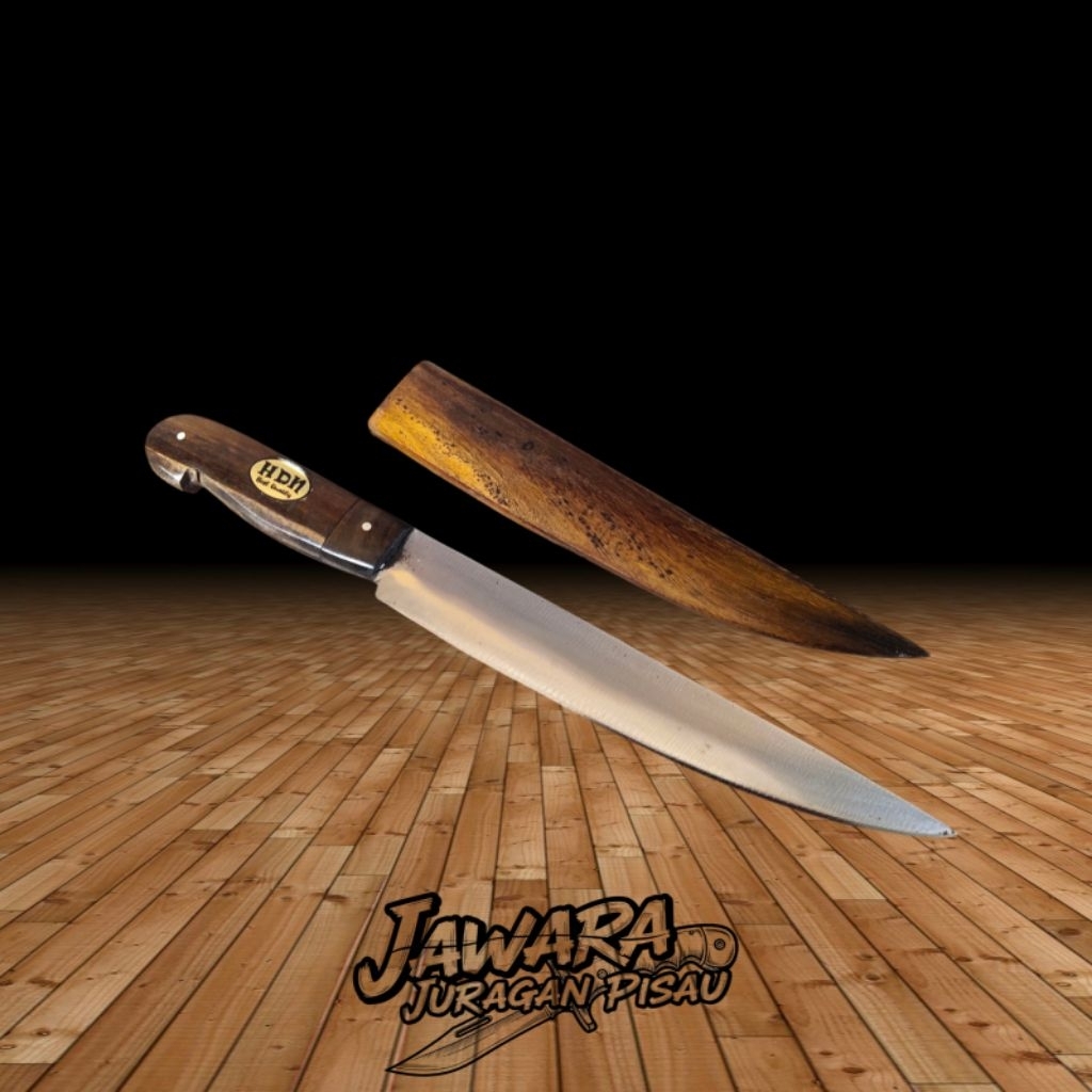 Pisau Dapur Pilet Fillet Ikan Baja HDN Fulltang