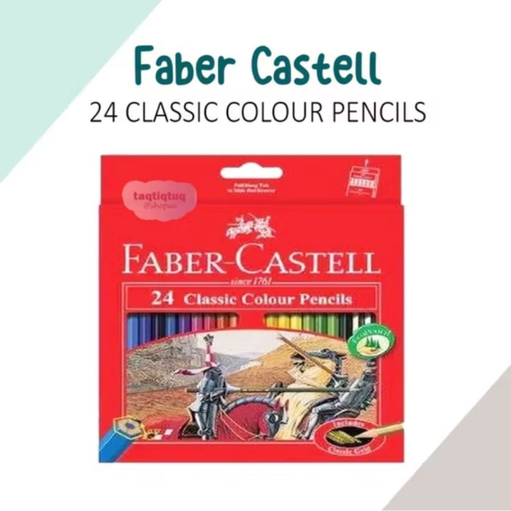

PENSIL WARNA FABER-CASTELL ISI 12 PENDEK, 12 PANJANG, 24 PANJANG