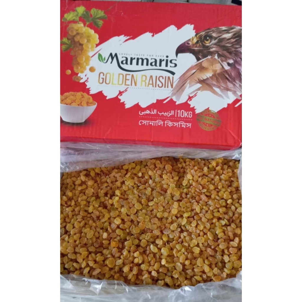 

Golden Raisins India Kismis Emas 1 kardus 10 kg