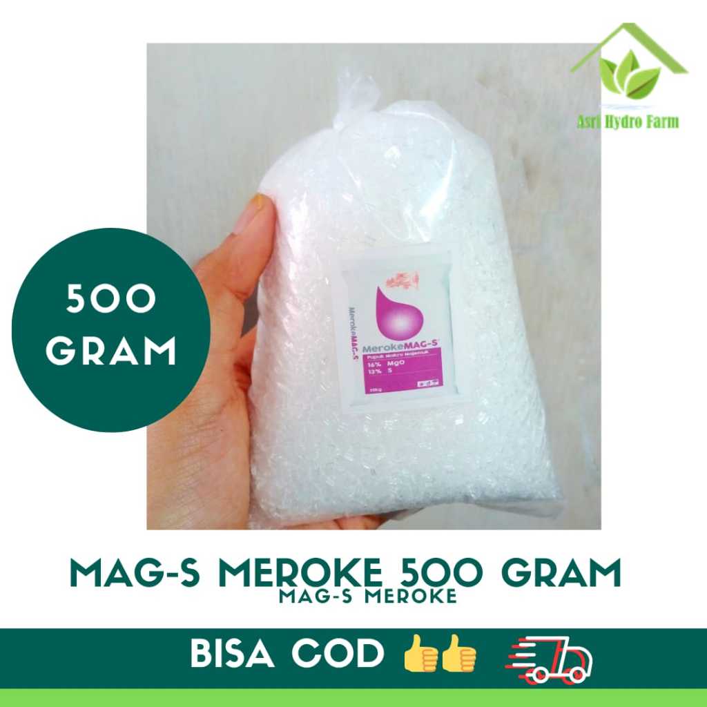 MAG-S MEROKE 500gram magnesium sulfat MEROKE 1/2KG untuk menghijaukan daun